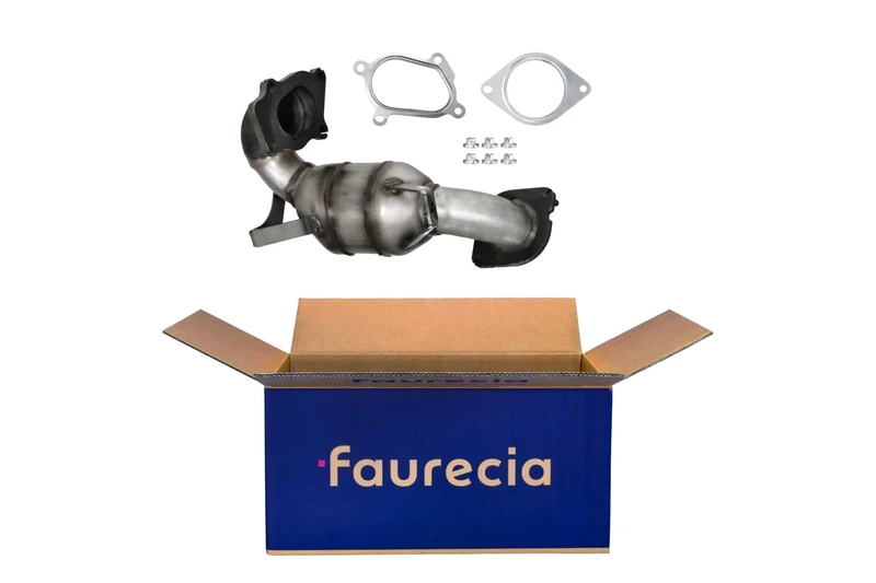 HELLA 8LE 366 051-971 Catalytic Converter Easy2Fit Kit Euro 3 Front One Piece Set with Attachments