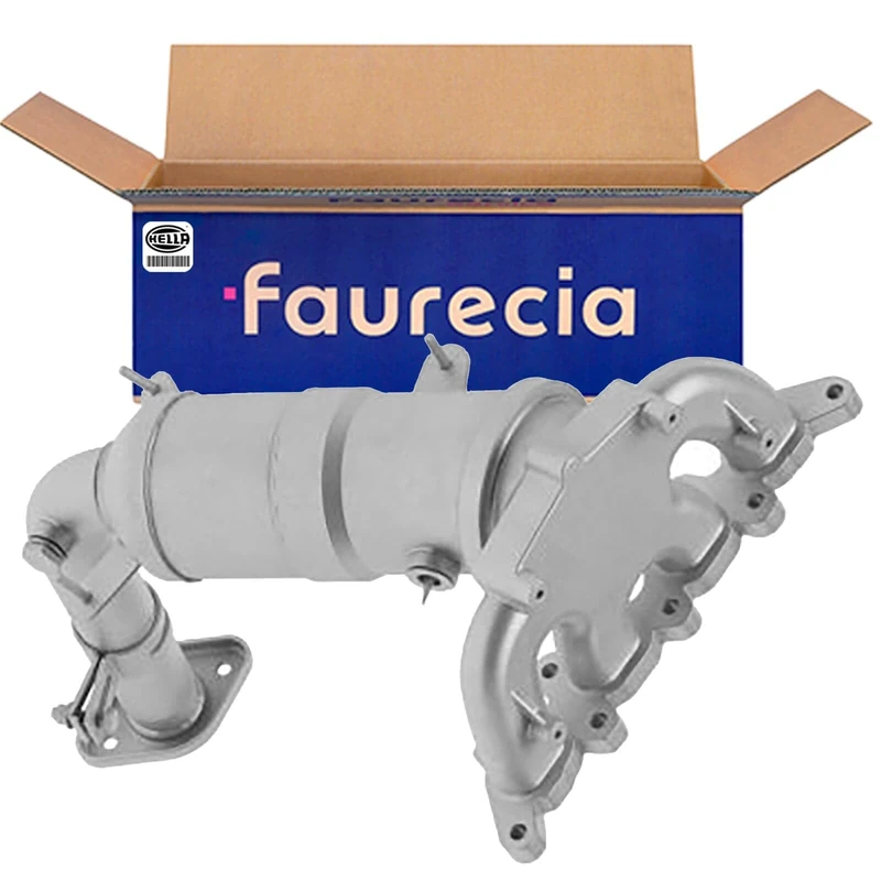 HELLA 8LF 366 055-001 Manifold Catalytic Converter Easy2Fit Kit Euro 5 One Piece Set with Attachments