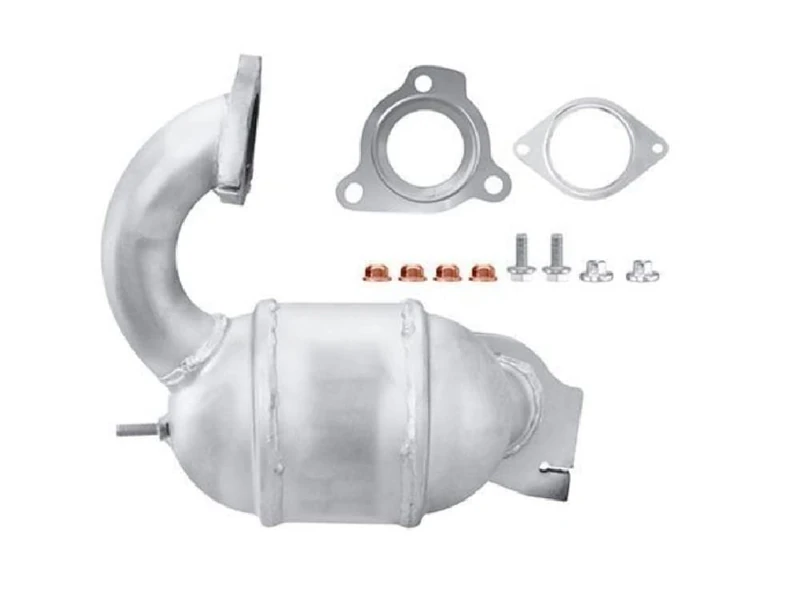 HELLA 8LE 366 053-401 Catalytic Converter Easy2Fit Kit Euro 4 One Piece Set with Attachments