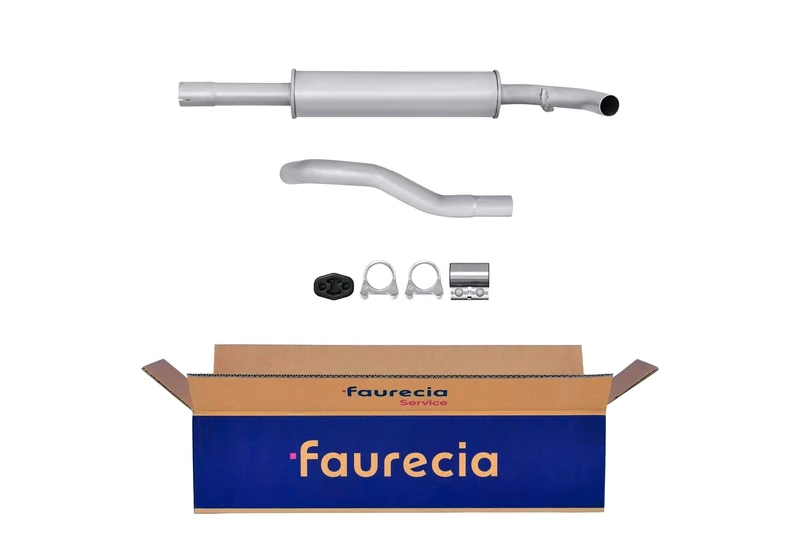 HELLA 8LC 366 025-981 Middle Silencer - Easy2Fit Kit - Middle - Two Piece - Set with Attachments