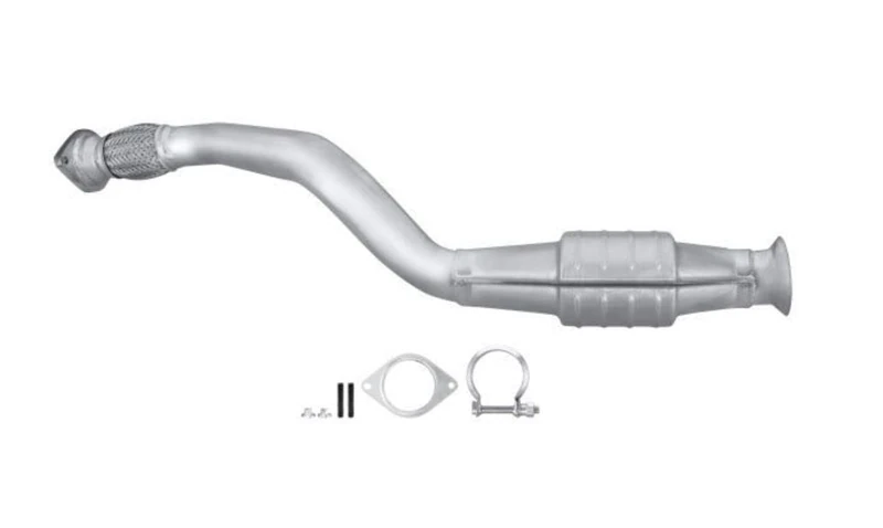 HELLA 8LE 366 053-881 Catalytic Converter Easy2Fit Kit Euro 3 One Piece Set with Attachments