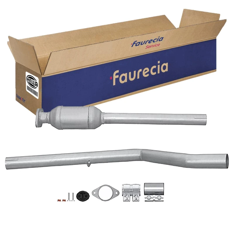 HELLA 8LE 366 051-381 Catalytic Converter Easy2Fit Kit Euro 3 Two Piece Set with Attachments