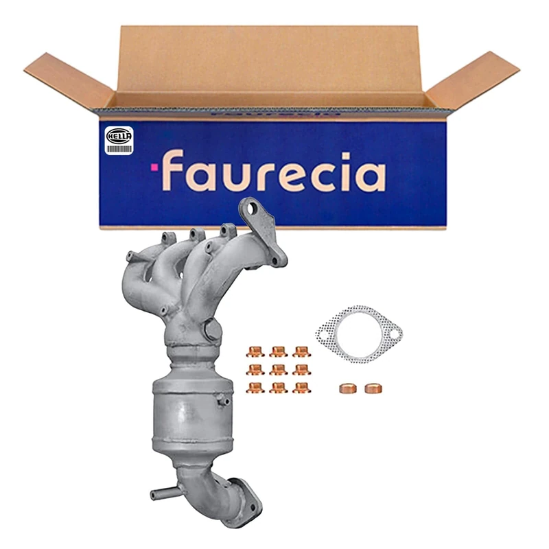 Hella 8LF 366 055-061 Manifold Catalytic Converter - Easy2Fit Kit - Euro 4 - One Piece - Set with Attachments