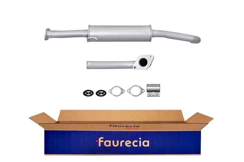 HELLA 8LB 366 020-091 Front Silencer - Easy2Fit Kit - Front - Two Piece - Set with Attachments
