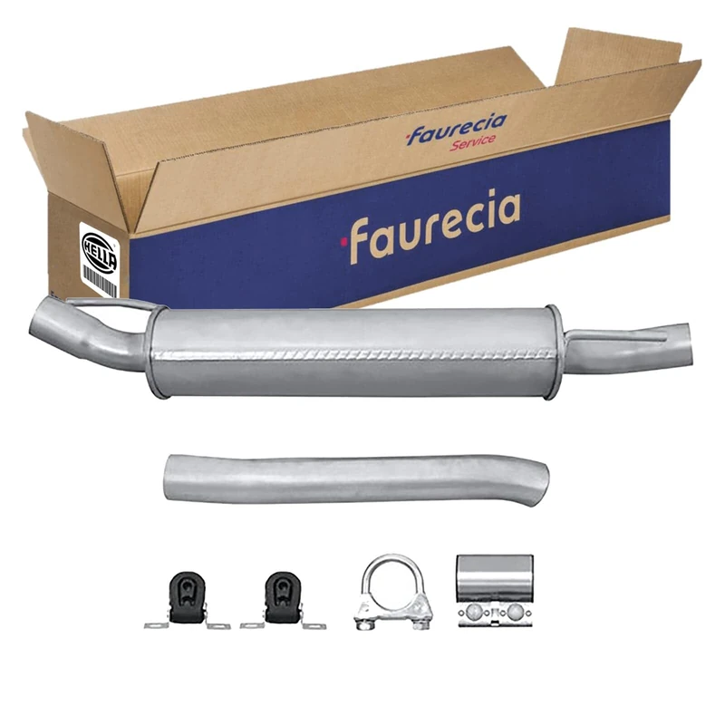 HELLA 8LD 366 036-261 Rear Silencer - Easy2Fit Kit - Rear - Two Piece - Set with Attachments
