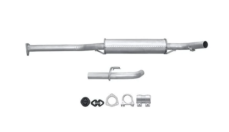 HELLA 8LB 366 022-621 Front Silencer - Easy2Fit Kit - Front - Two Piece - Set with Attachments