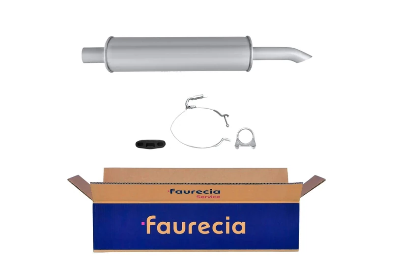 HELLA 8LD 366 030-631 Rear Silencer - Easy2Fit Kit - Rear - One Piece - Set with Attachments