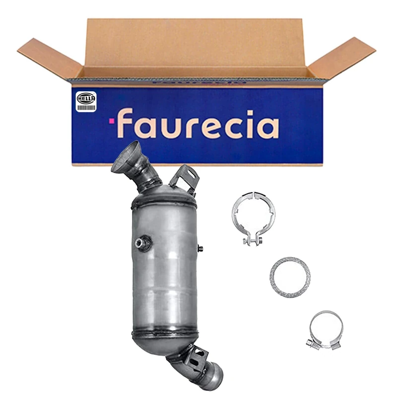 HELLA 8LG 366 071-121 Diesel Particulate Filter - Easy2Fit Kit - Euro 4 - One Piece - Set with Attachments - Cordierite (Mainly Long Distance Traffic)