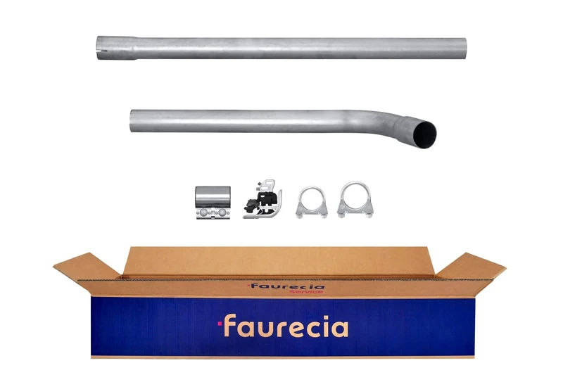 Hella 8LA 366 003-291 Exhaust Pipe - Easy2Fit Kit - Centre - 2-Piece - Set with Attachments