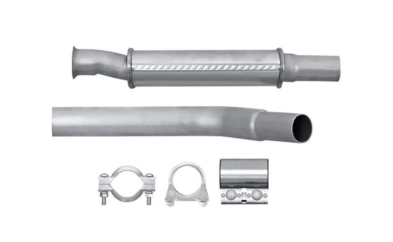HELLA 8LB 366 022-411 Front Silencer - Easy2Fit Kit - Front - Two Piece - Set with Attachments