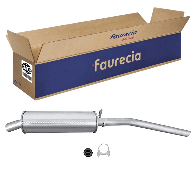 HELLA 8LD 366 030-691 Rear Silencer - Easy2Fit Kit - Rear - One Piece - Set with Attachments