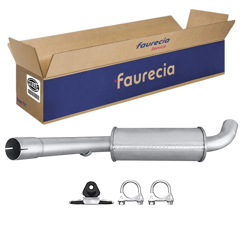 Hella 8LC 366 026-131 Middle Silencer - Easy2Fit Kit - Centre - One Piece - Set with Attachments