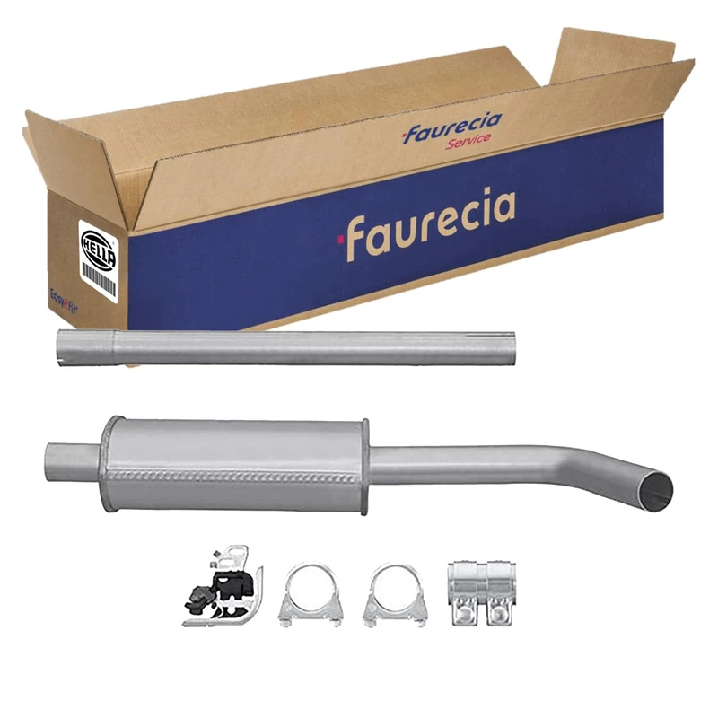 HELLA 8LC 366 025-801 Middle Silencer - Easy2Fit Kit - Middle - Two Piece - Set with Attachments