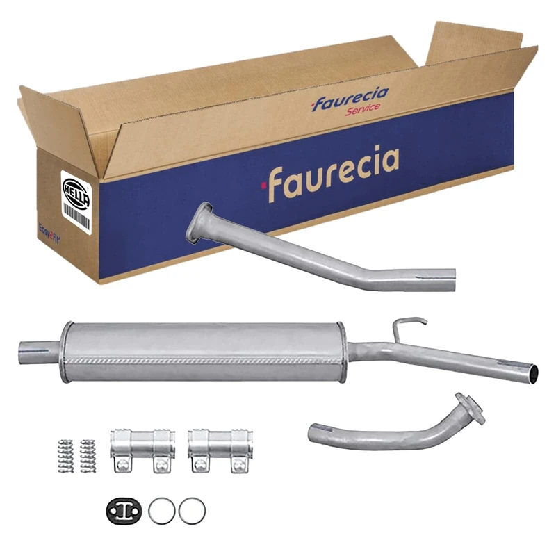 HELLA 8LB 366 021-801 Front Silencer - Easy2Fit Kit - Front - Three Piece - Set with Attachments - Image 1