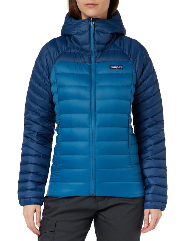 Patagonia Women's W's Down Sweater Hoody Jacket, Wavy Blue, XL