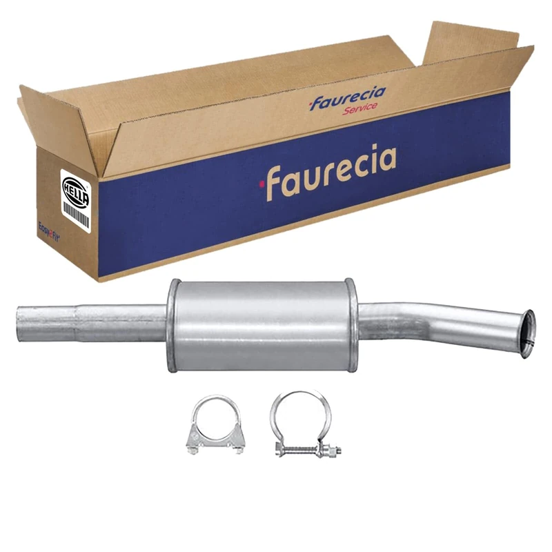 Hella 8LC 366 025-751 Middle Silencer - Easy2Fit Kit - Centre - One Piece - Set with Attachments