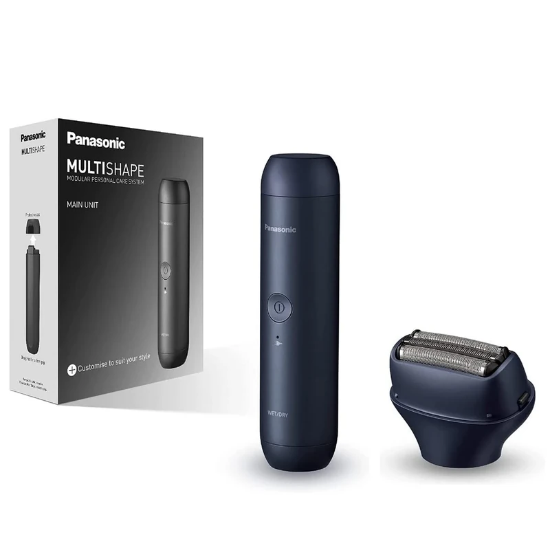 Panasonic ER-CBN1 MULTISHAPE Main Unit, 3 Blade Electric Shaver Head and Nose Trimmer Head
