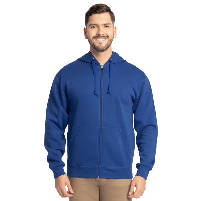 Fruit of the Loom Unisex's Eversoft Fleece Hoodies, Pullover & Full Zip, Moisture Wicking & Breathable, Sizes S-4x Hooded Sweatshirt, Mellow Blue, XXXL