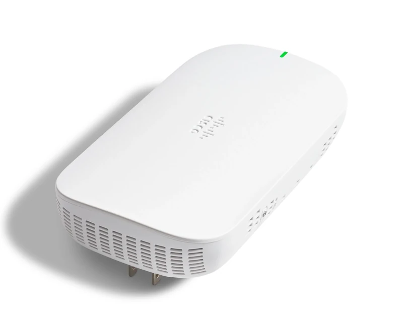 Cisco Business 151AXM Wi-Fi 6 2x2 Mesh Extender - Wall Outlet, 3-Year Hardware Protection (CBW151AXM-B-NA) | Requires 150AX Access Points, White