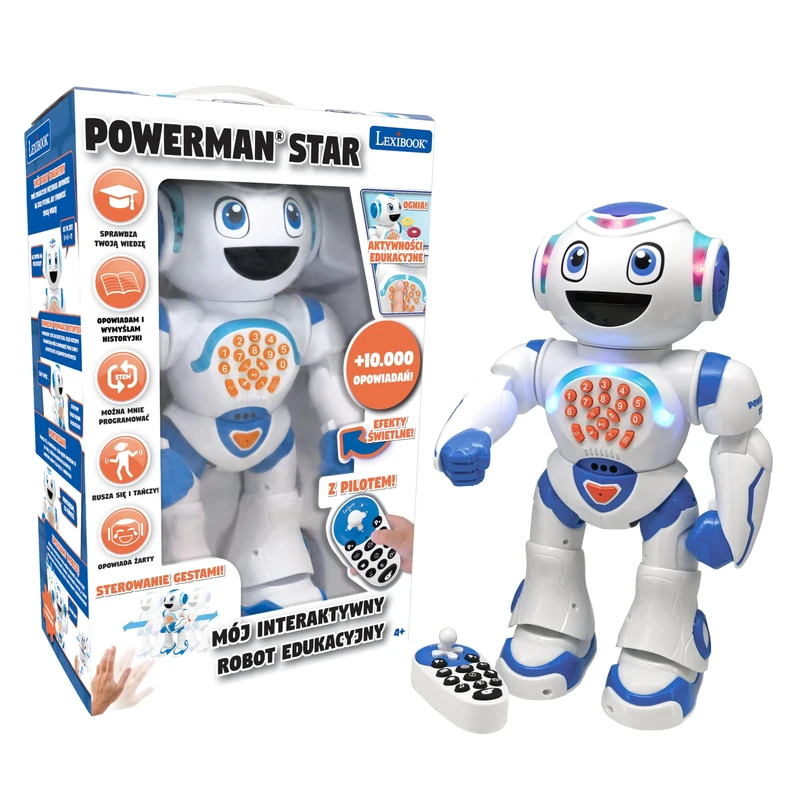Lexibook Powerman Star - Remote Controlled Talking STEM Programmable for Children PD Years 4 - ROB85PL