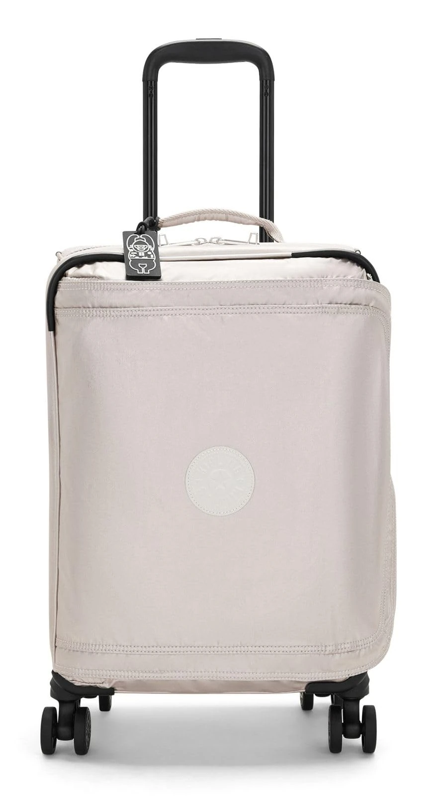 Kipling SPONTANEOUS S Small cabin size wheeled luggage, Carry On, Metallic Glow (Silver)