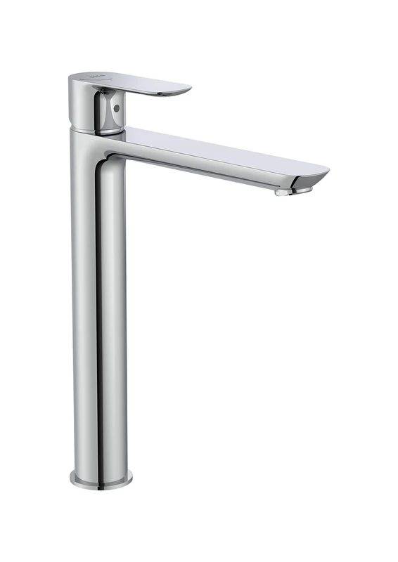 Roca A5A346EC00 Basin Mixer, Smooth Body, High Spout, Calla Collection, Chrome, Chrome