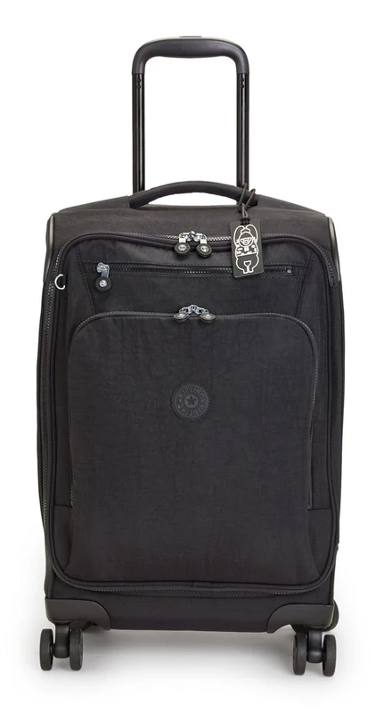 Kipling NEW YOURI SPIN S Small cabin size spinner, Carry On, Black Noir (Black)