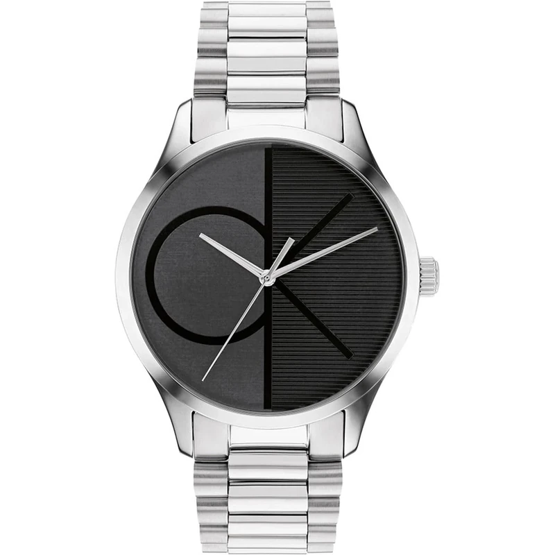 Calvin Klein Analogue Quartz Watch for Men and Women Iconic Collection with Silver Stainless Steel Bracelet - 25200163