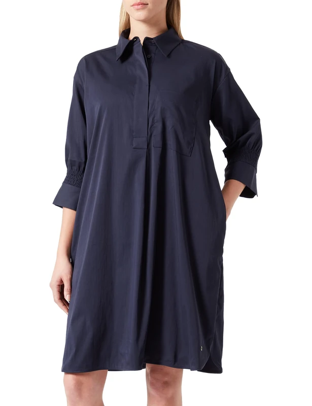bugatti Women's W1202-20205 Dress, Navy-390, Standard, Marine-390, 14