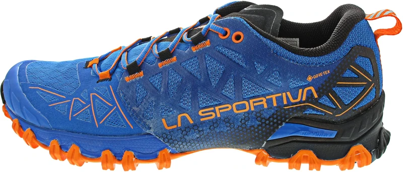 La Sportiva Bushido II GTX, Men's Trail Running Shoes, Electric Blue/Tiger, 42 EU, Electric Blue Tiger, 9 UK