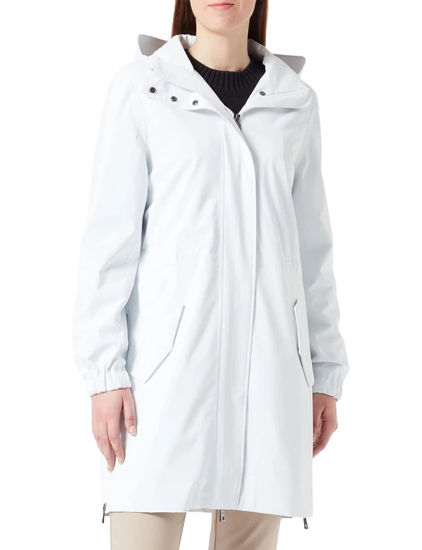 bugatti Women's 361213-31250 Trench Coat, White-10, 20