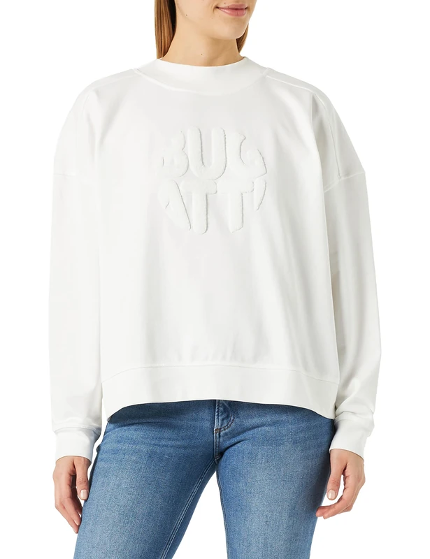 bugatti Women's W8576-45077 Sweater, White-10, M