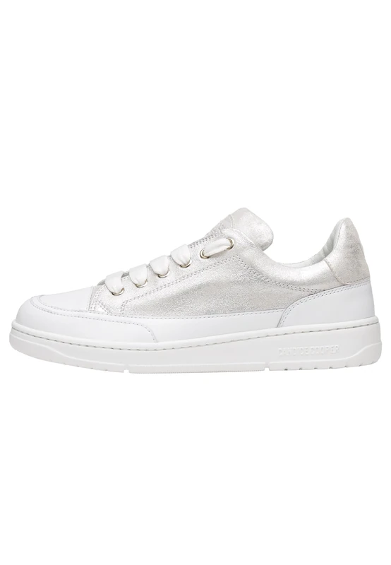 Candice Cooper VELANIE Leather Sneakers, Silver, 43 EU - Image 1