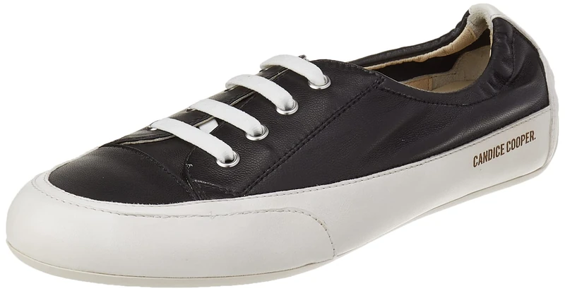 Candice Cooper Rock 4 Vintage Leather Sneakers, Black, 34 EU