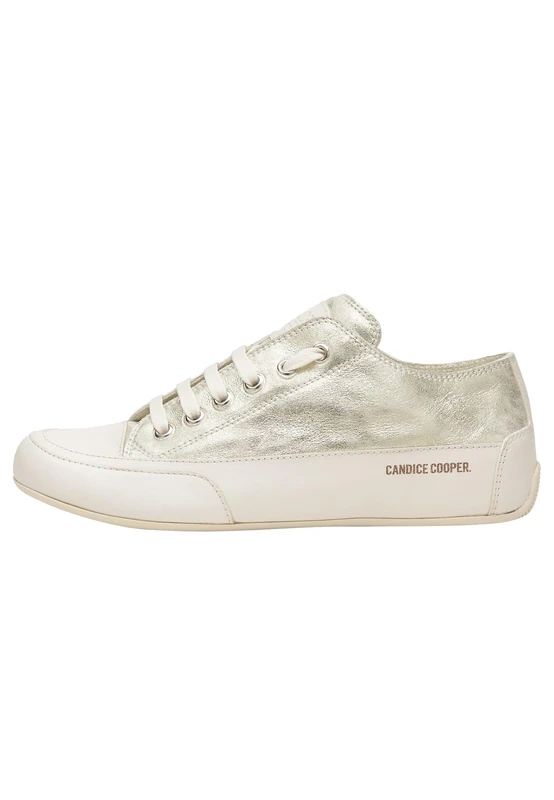 Candice Cooper Nuanced Leather Sneakers, Gold, 43 EU