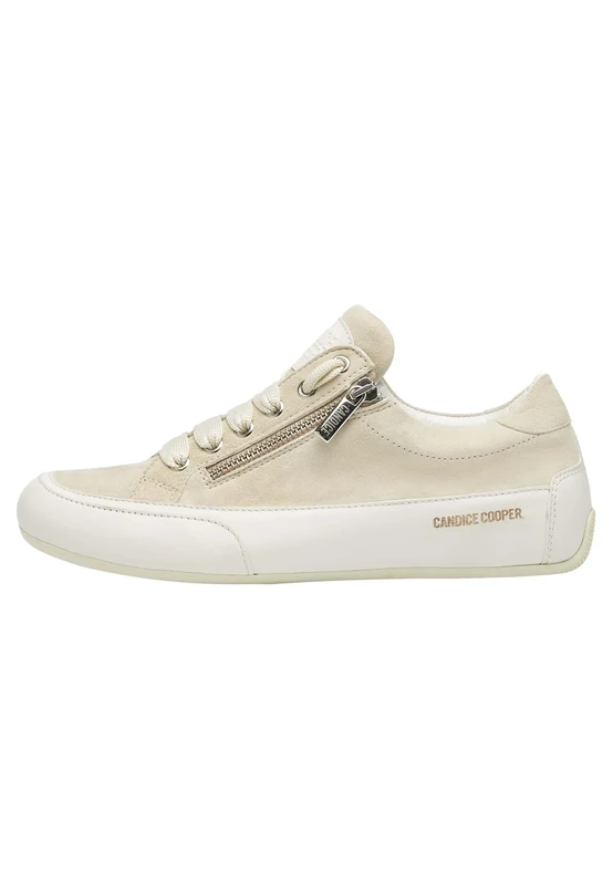Candice Cooper Suede Sneakers, Beige, 4 UK