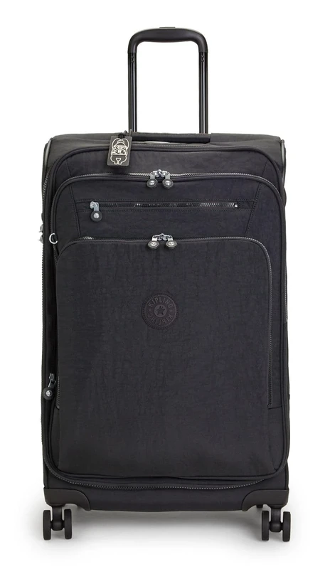 Kipling NEW YOURI SPIN M Medium expandable spinner, Upright, Black Noir (Black)