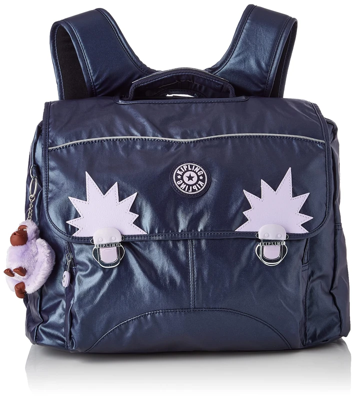 Kipling INIKO, Schoolbag with Padded Shoulder Straps, 37 cm, 18 L, Admiral Bl Met