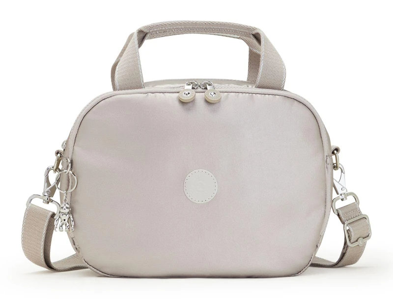 Kipling PALMBEACH Large toiletry bag, Travel Accessories, Metallic Glow (Silver)