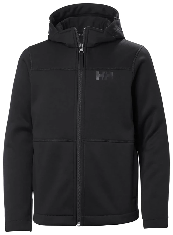 Helly Hansen Unisex Kids Jr Loen Midlayer Jacket Shirt, Black, 8 Years UK