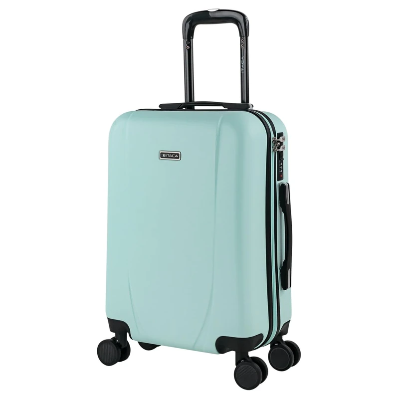 ITACA - Lightweight Suitcases Large - ABS Large Hard Shell Suitcase 75cm Travel Suitcase - Lightweight Suitcases Large with Combination Lock - Rigid Large Suitcase 4 Wheels Lightweight an, Mint Green