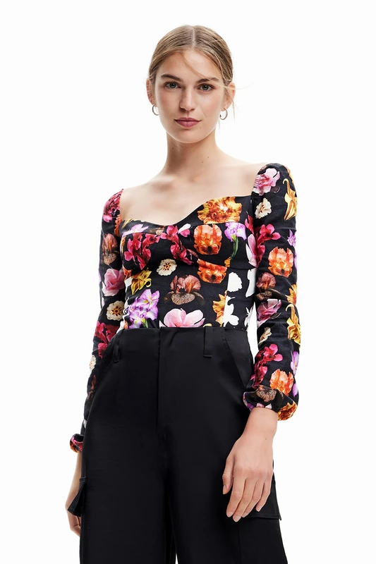 Desigual Women's Body_VENEZE-Lacroix 2000 Blouse, Black, XS - Image 1