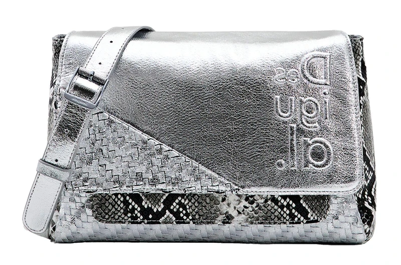 Desigual Women's Bols_Delta Silver Copenhague 9188, Material Finishes, Material finishes., one size