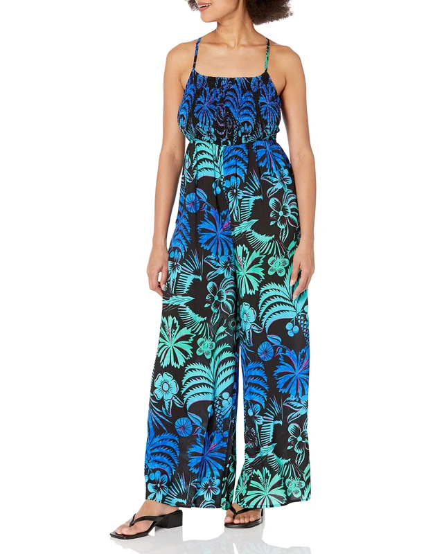 Desigual Jumpsuit Tropi Blue Tropical Jumpsuit 23SWMW24