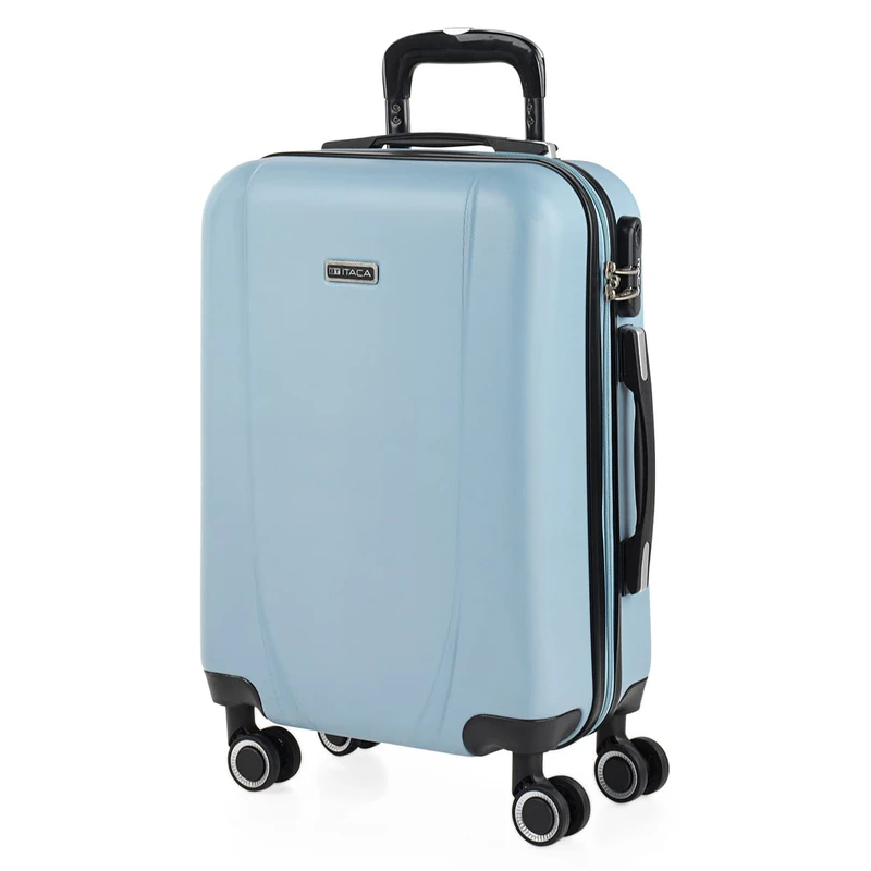 ITACA - Lightweight Suitcases Large - ABS Large Hard Shell Suitcase 75cm Travel Suitcase - Lightweight Suitcases Large with Combination Lock - Rigid Large Suitcase 4 Wheels Lightweight an, Light Blue