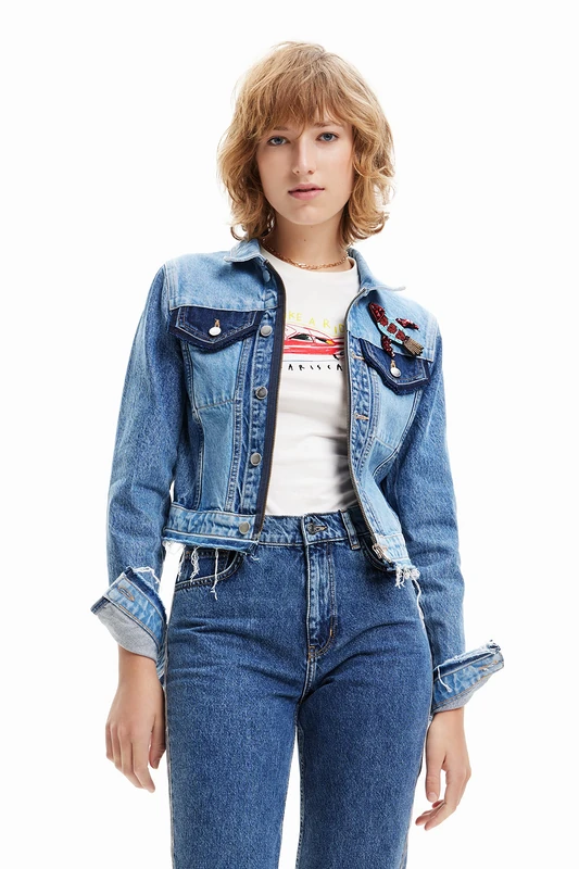 Desigual Women's CHAQ_Yeong 5053 Denim Medium Wash, Blue, M