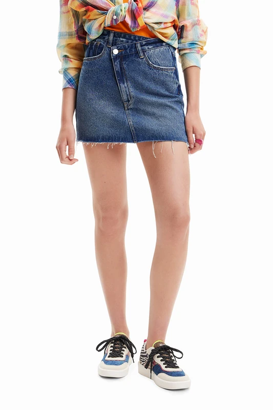 Desigual Women's Skirt, Blue, M