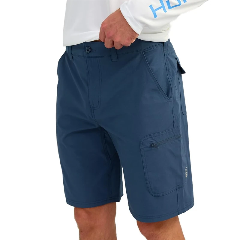 HUK Men's Next Level 10.5", Quick-Drying Fishing Shorts Casual, Sargasso Sea, X-Large