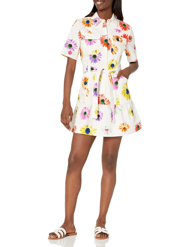 Desigual Women's Vest_belgica-Lacroix 1021 Dress, White, M