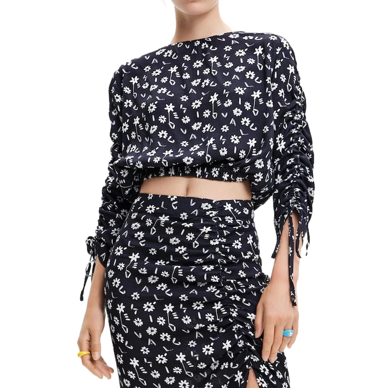 Desigual Women's Blouse, Blue, S